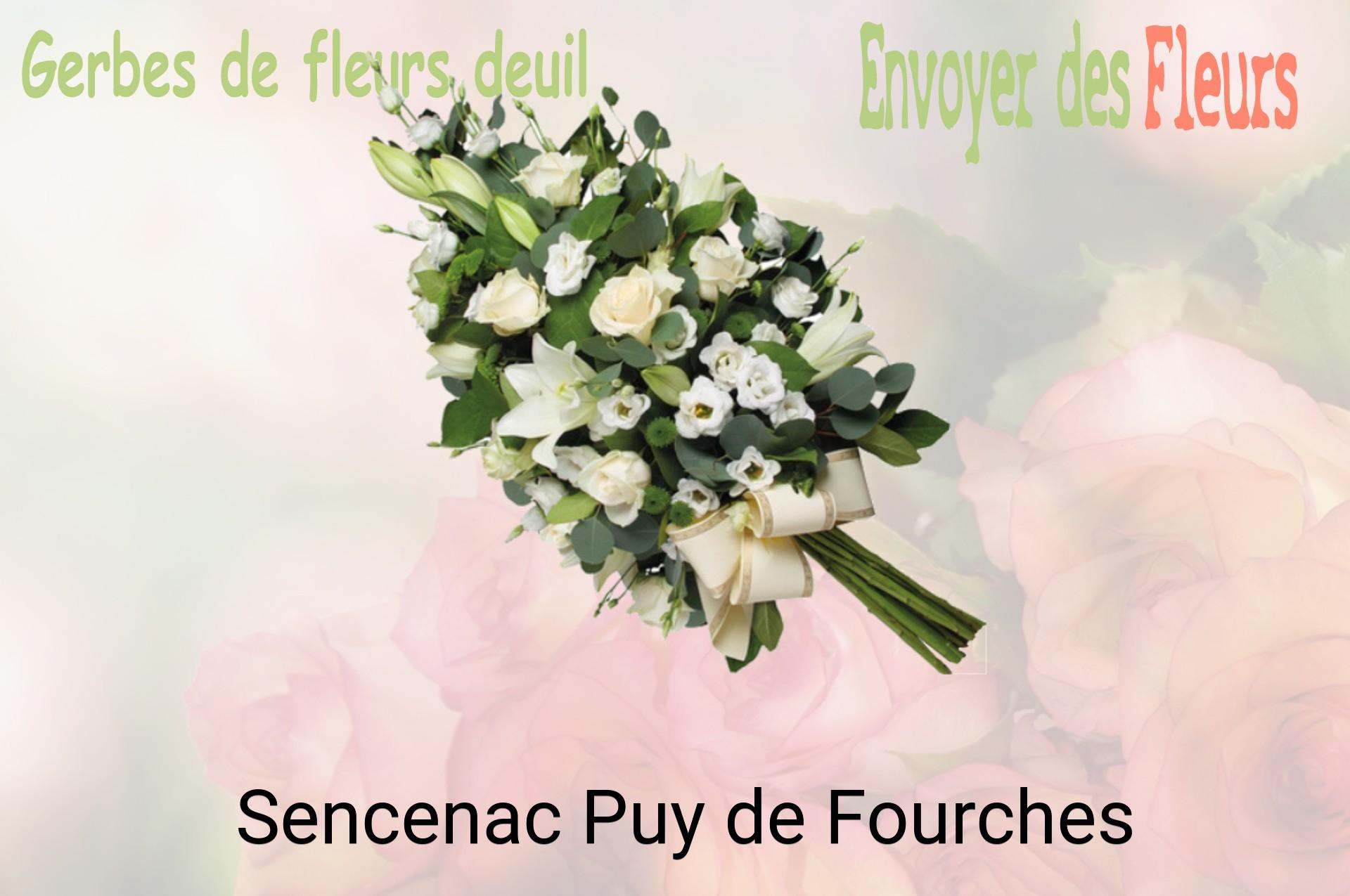 Gerbe de fleurs de deuil livrée à Sencenac-Puy-de-Fourches